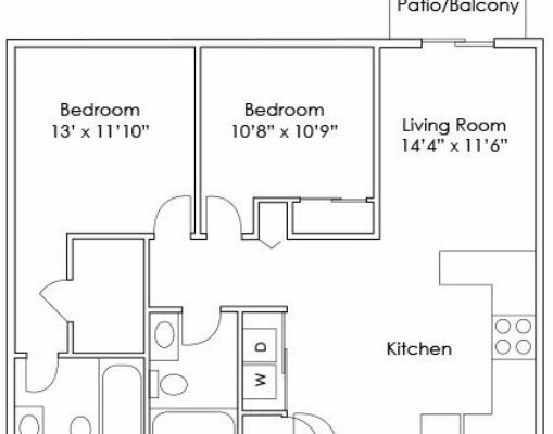 apartment floorplan diagram