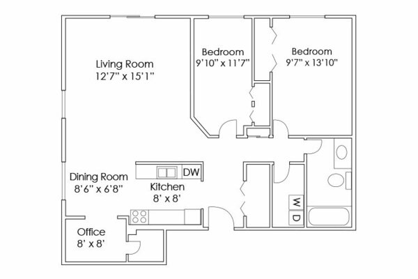 apartment floorplan diagram