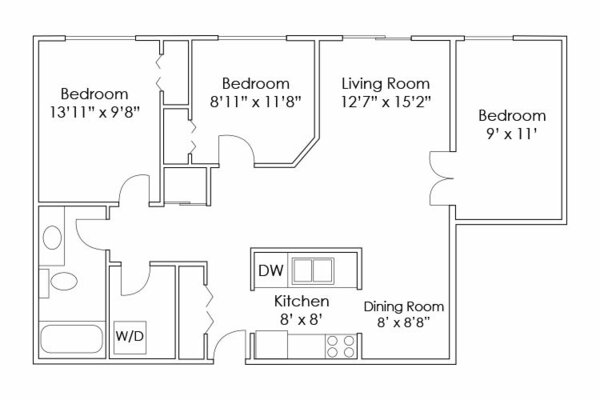 apartment floorplan diagram